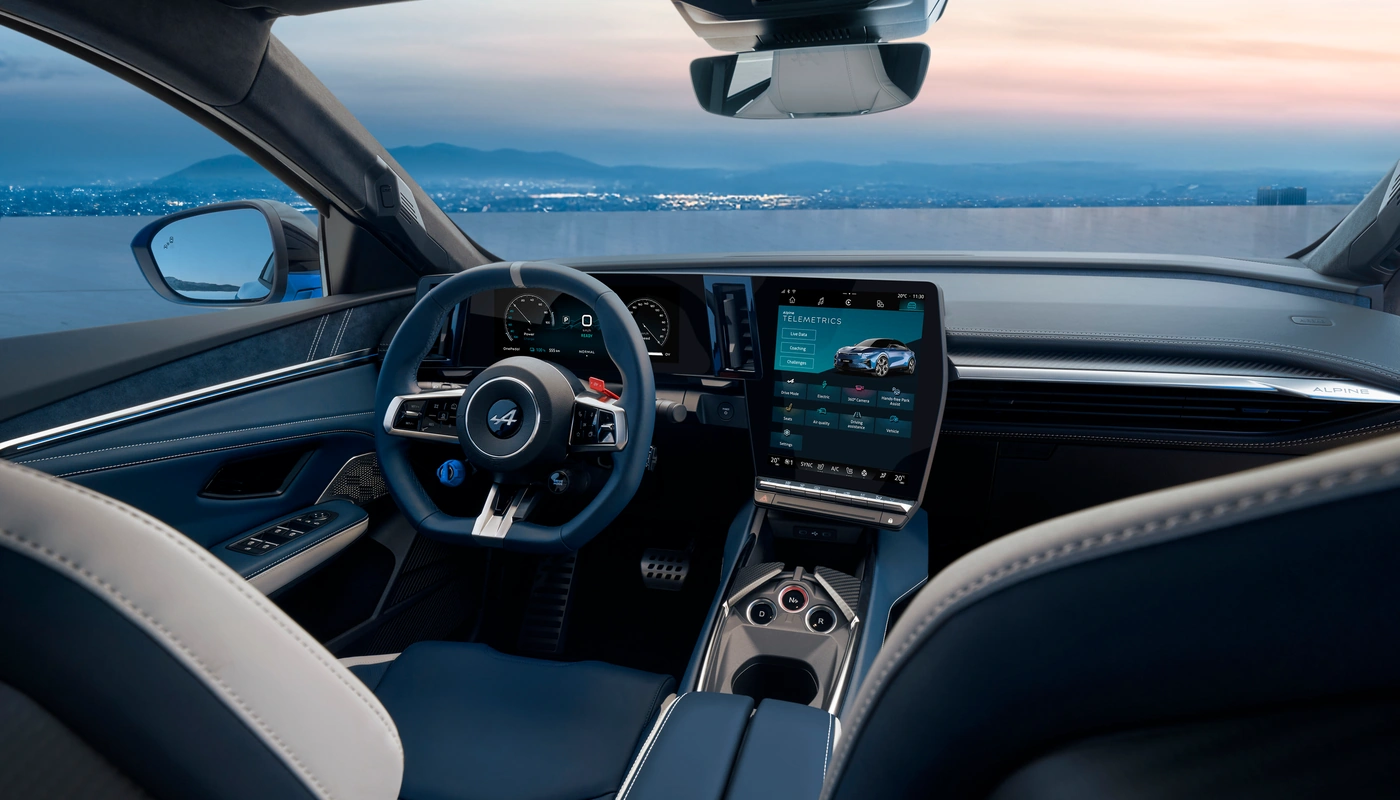 Alpine A390 Gts - Interior Salpicadero Interior Pantalla Central Interior Volante