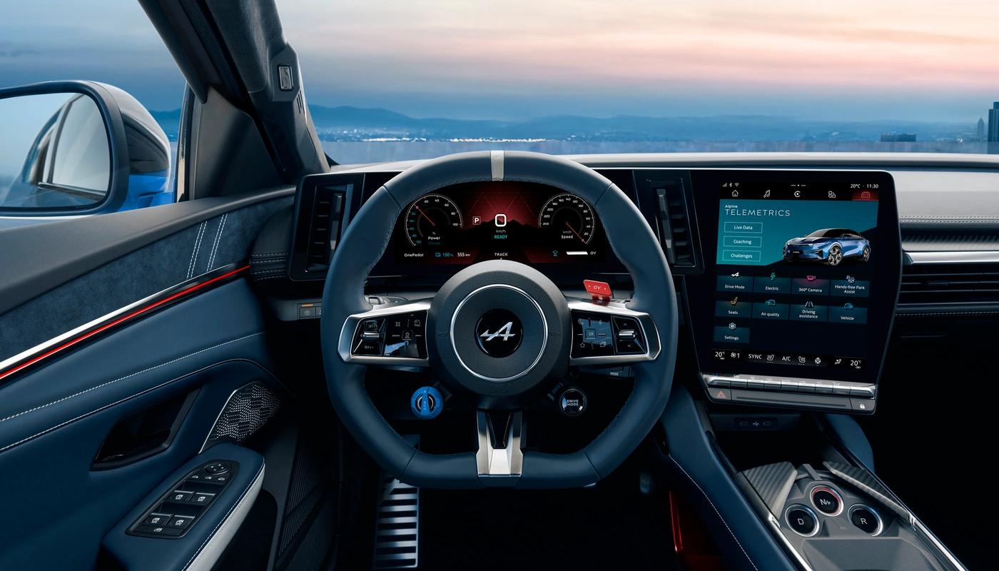 Alpine A390 Gts - Interior Salpicadero Interior Volante