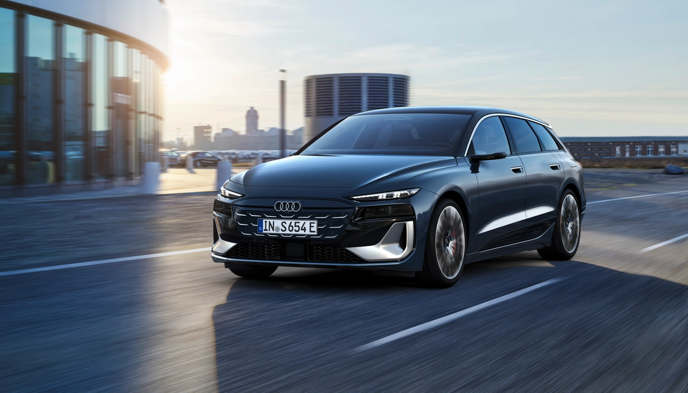 Audi A6 Avant E Tron S6 - Contexto Entorno Real Contexto Conduciendo Exterior Frontal Izquierda