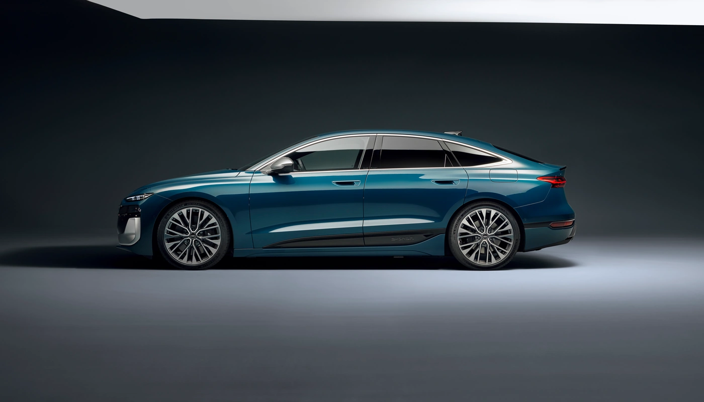 Audi A6 Sportback E Tron S6 - Contexto Estudio Contexto Aparcado Exterior Lateral Izquierda