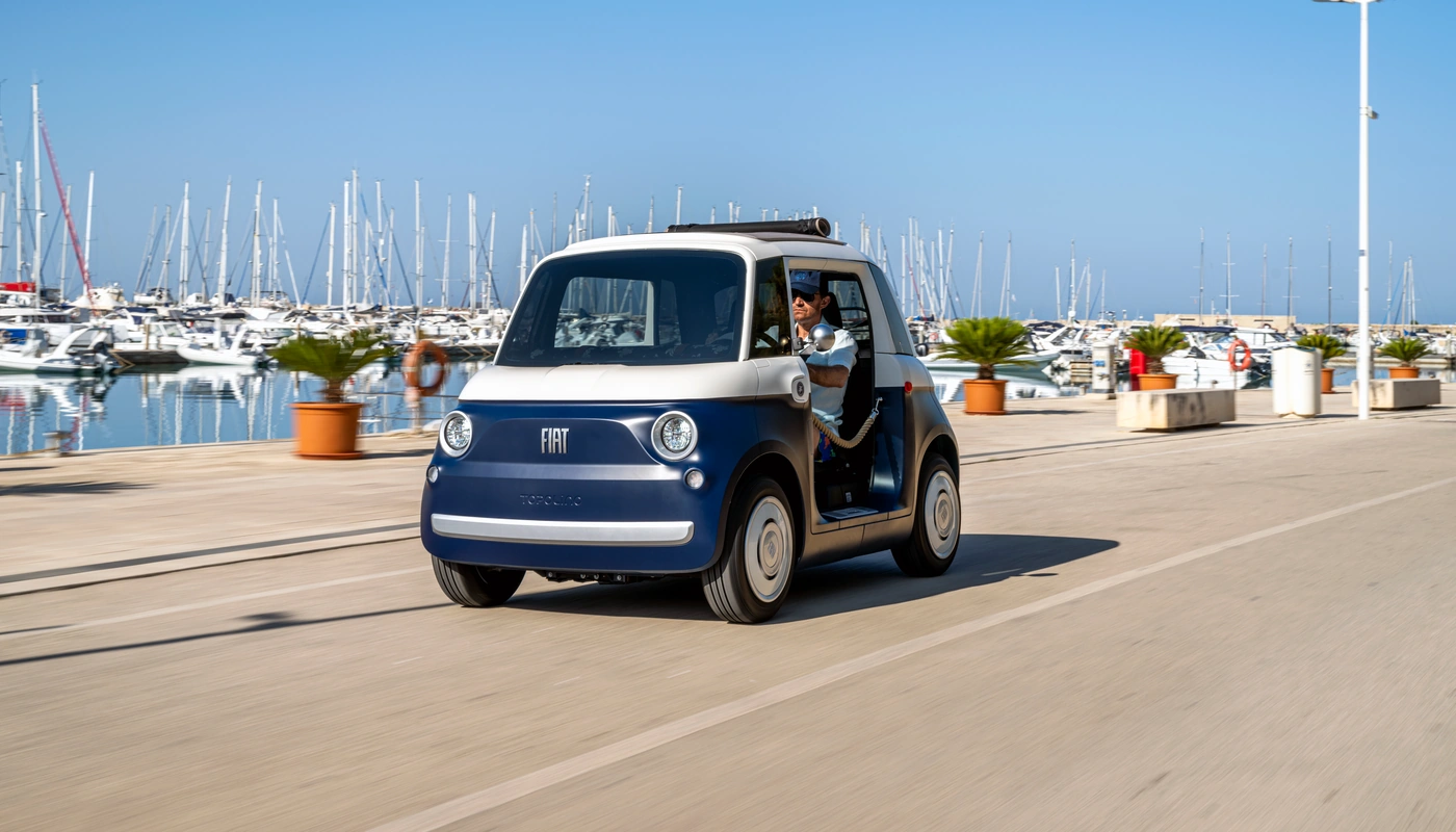 Fiat Topolino Vilebrequin - Contexto Entorno Real Contexto Conduciendo Exterior Frontal Izquierda