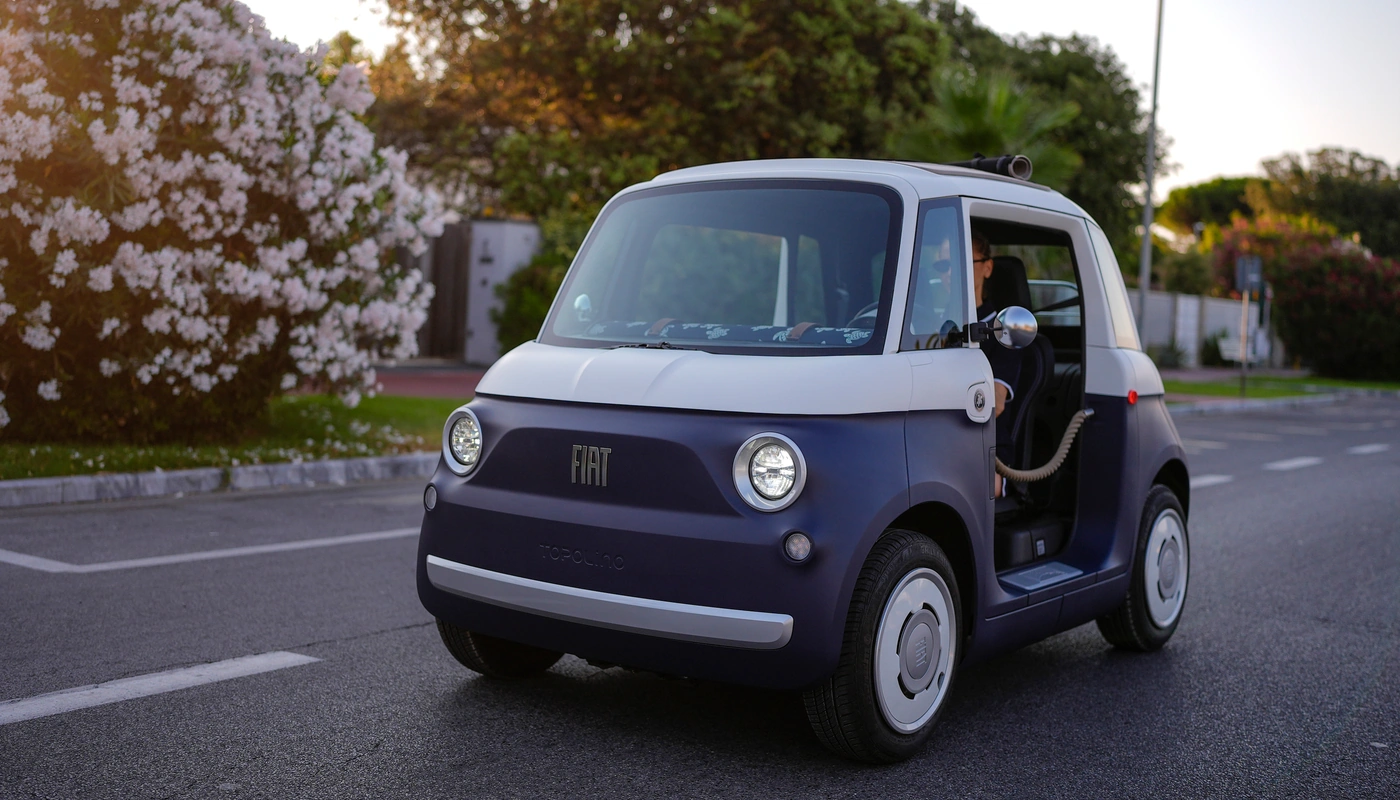 Fiat Topolino Vilebrequin - Contexto Entorno Real Contexto Conduciendo Exterior Frontal Izquierda
