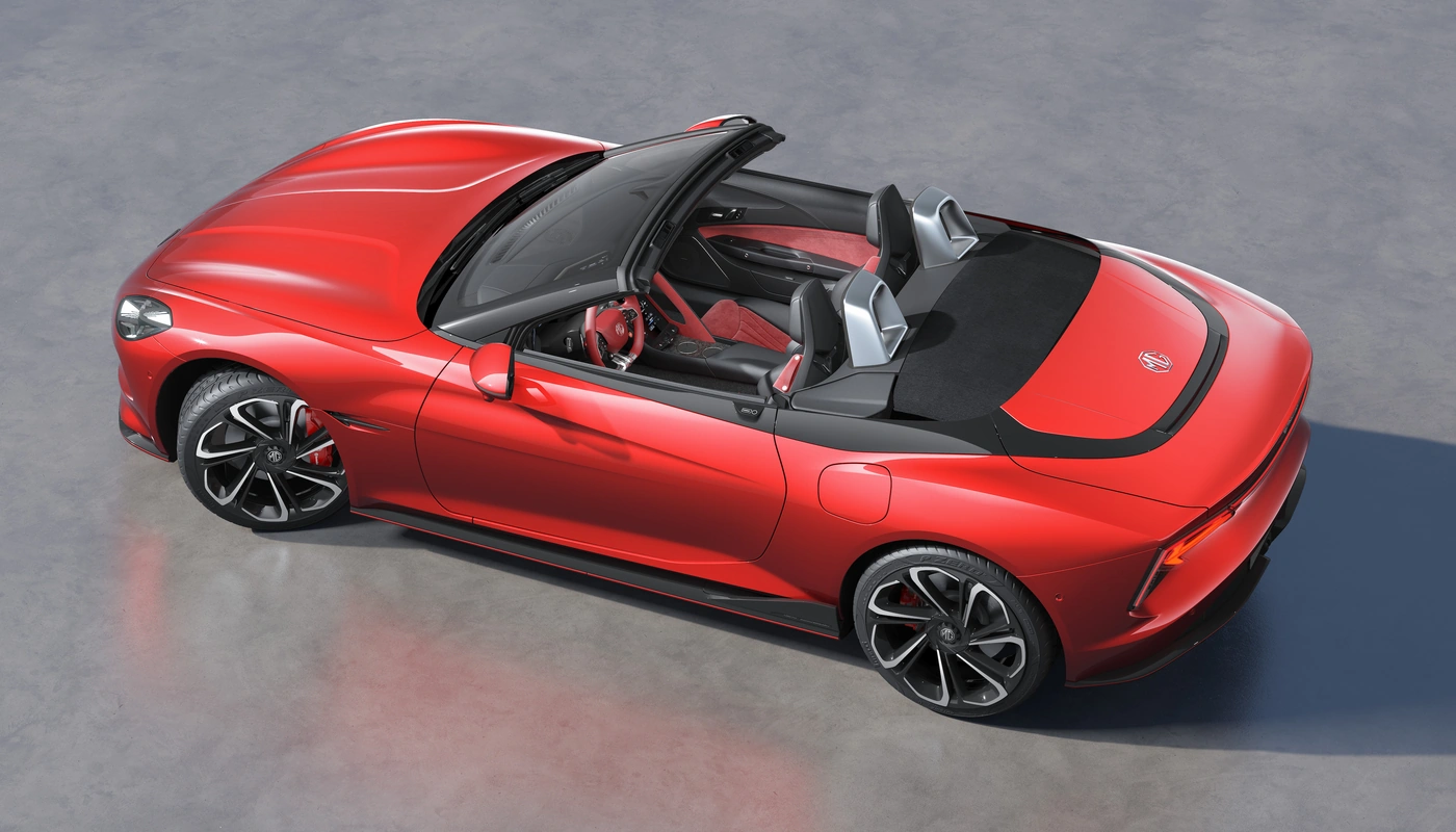 Mg Mg Cyberster Trophy Single Motor - Contexto Estudio Contexto Aparcado Exterior Lateral Izquierda Exterior Superior