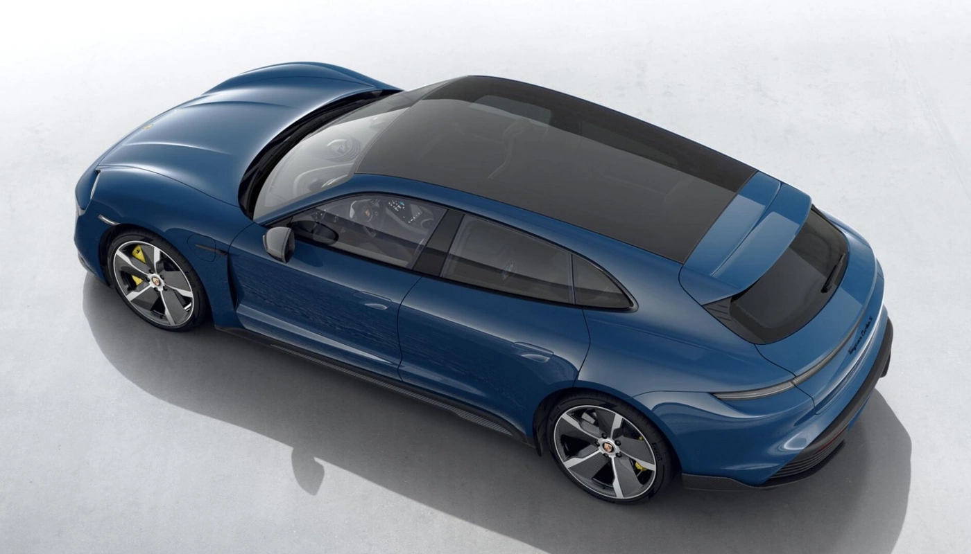 Porsche Taycan Sport Turismo Turbo S - Contexto Estudio Exterior Lateral Izquierda Exterior Superior