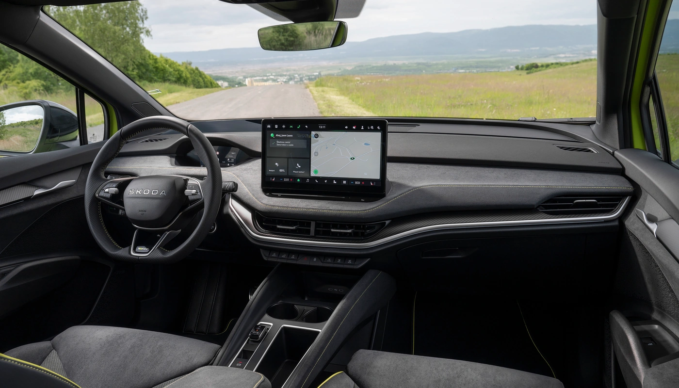 Skoda Elroq Rs - Interior Salpicadero Interior Pantalla Central Interior Volante